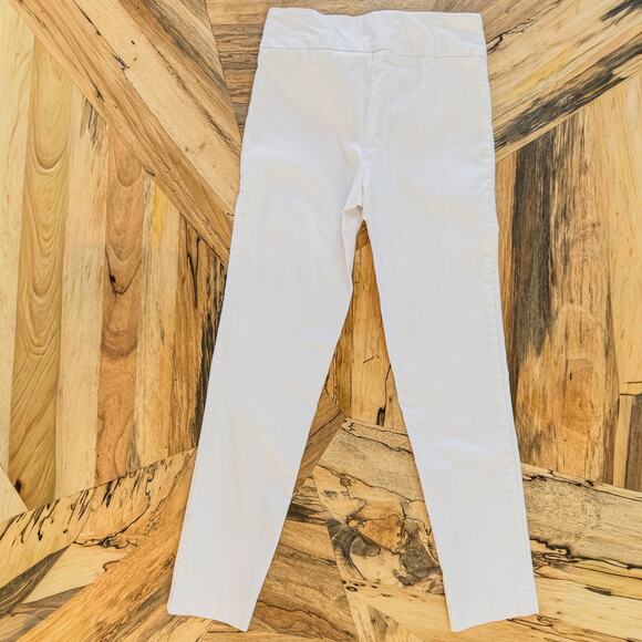 Pure Amici, Premium Activewear Slim Fit Bright White Pull Up Pant, Women's Small - Picture 9 of 9